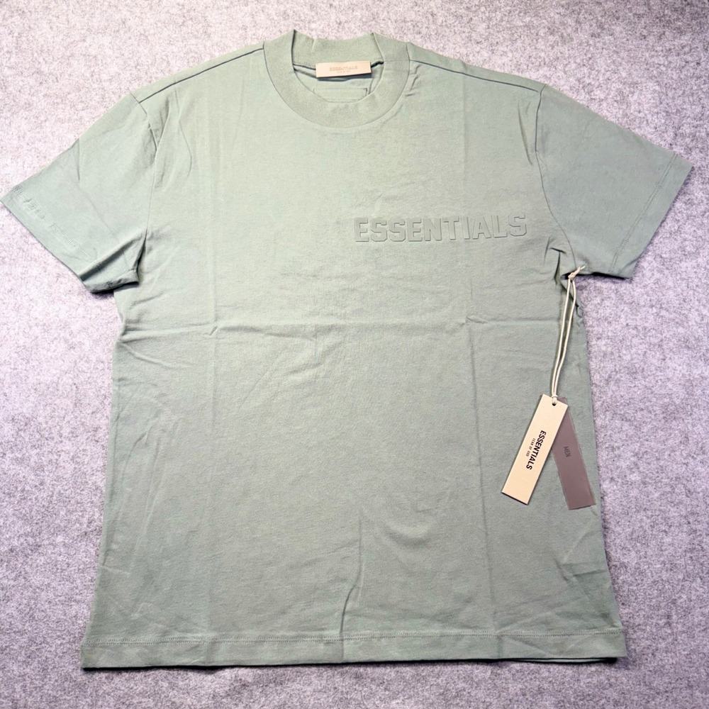 Fear of God Essentials T-Shirt Mens Small Sycamore Green NEW SS Tee 125BT222001F